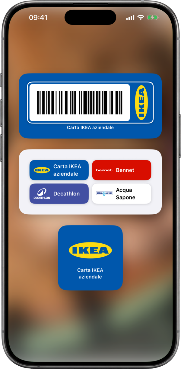 Widget ShowCards per la schermata Home e di blocco