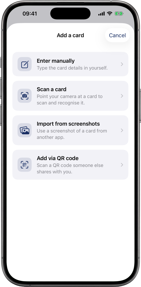 Scan any card