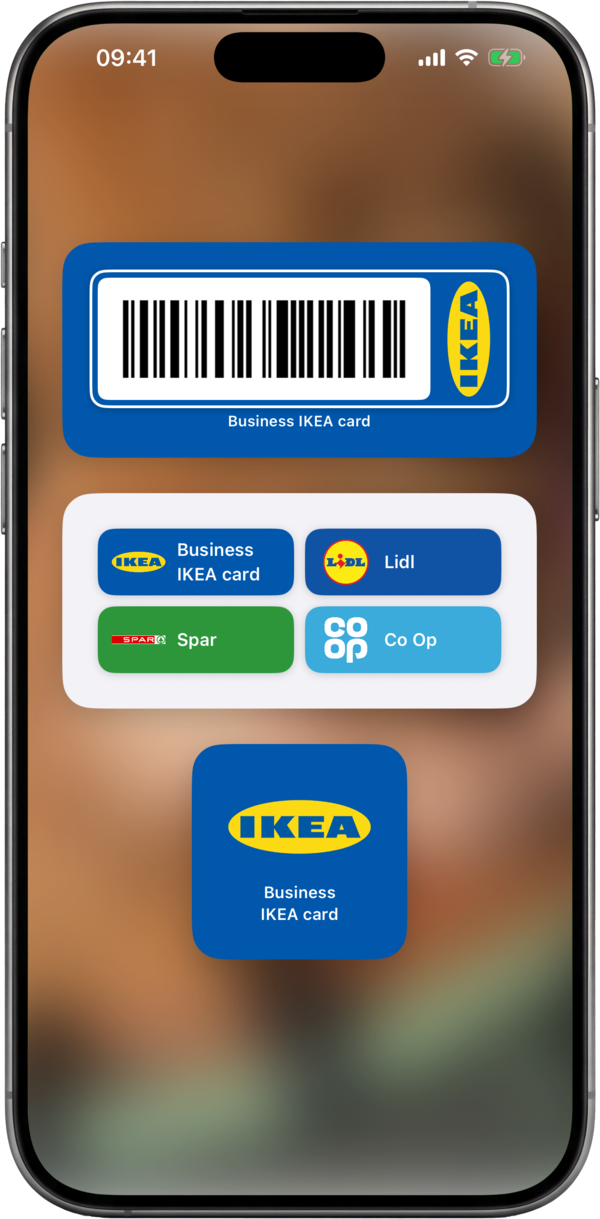 ShowCards home-screen and lock-screen widgets